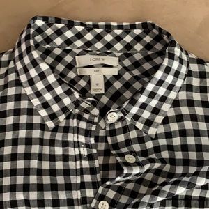 J crew gingham Button down shirt size 12